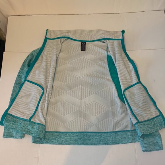 Under Amour Storm Jacket Womens Full Zip Sz Large Active Wear Green Outdoor - Picture 3 of 9